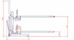 Chariot manuel extracteur / porte arbre - marque SVECOM (manual shaft-extracting trolley)
