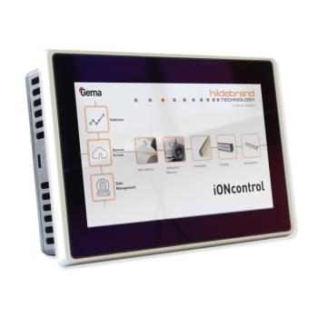 Ecran tactile de contrôle iONcontrol- marque HILDEBRAND TECHNOLOGY (control touchscreen for anti static bars)