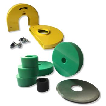 Diverses pièces détachées pour coupeuses de mandrins type TC88 (core cutter spare parts)